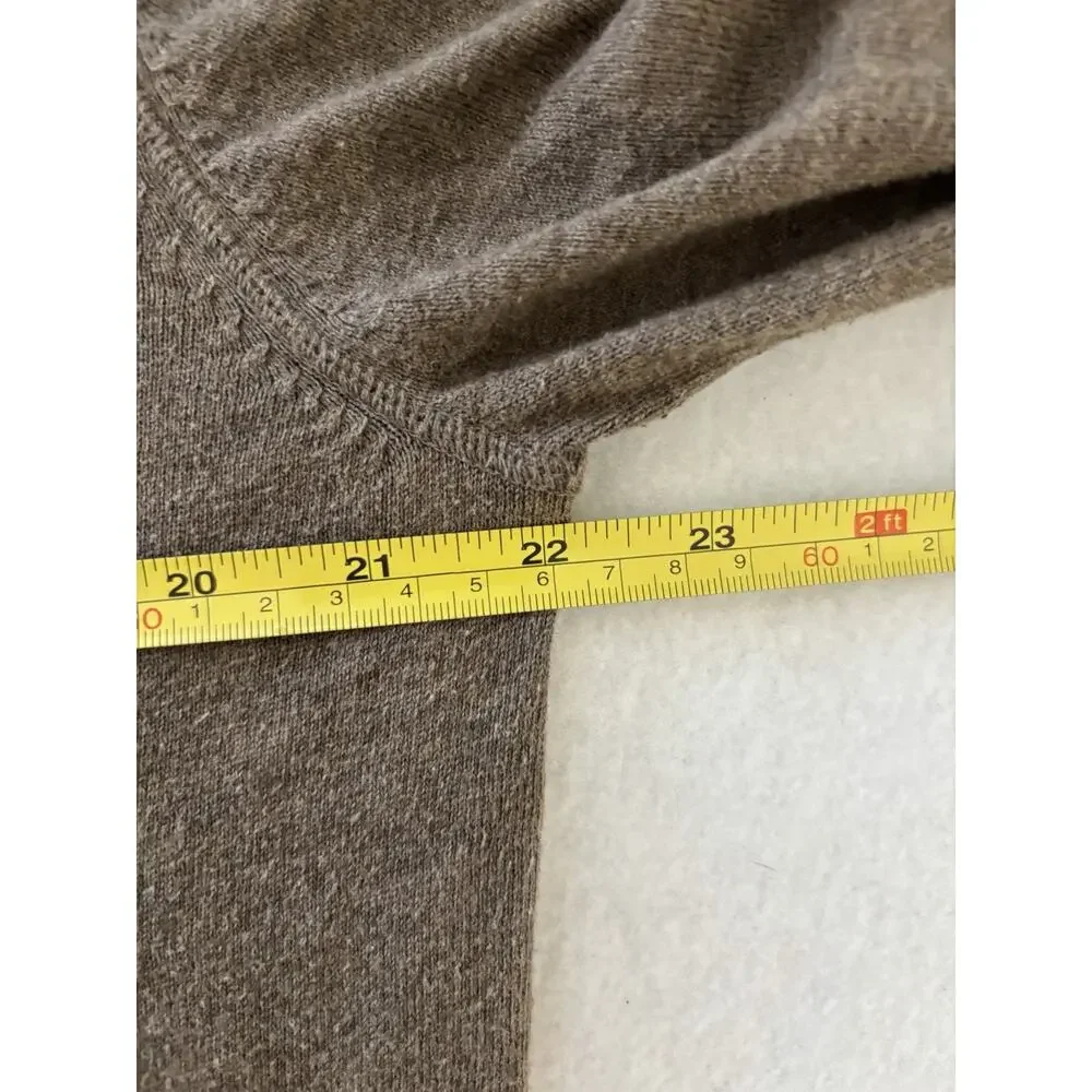 Banana Republic Sweater Jacket Mens‎ Lightweight Full Zip Crest Brown L Preppy